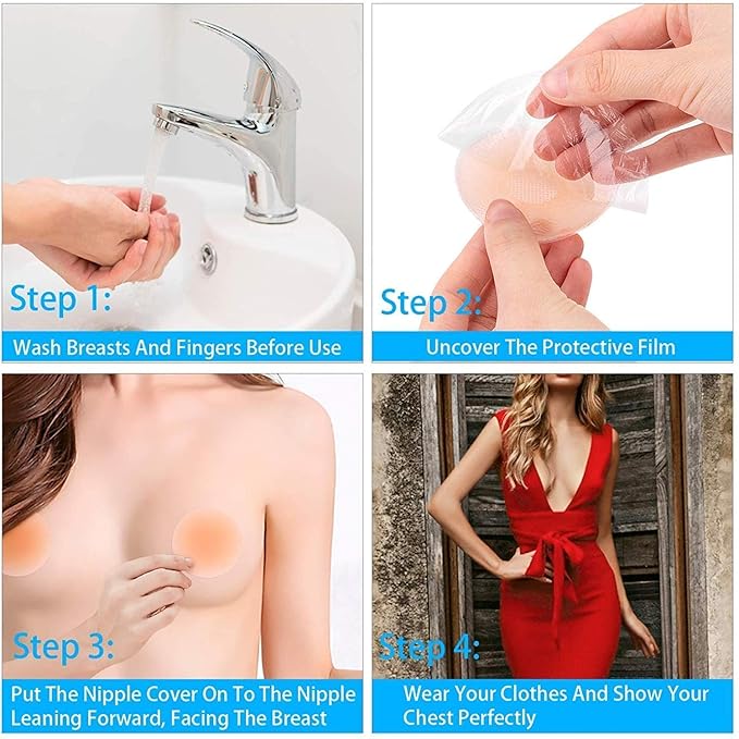 Glowvera Nipple Covers – Soft & Invisible