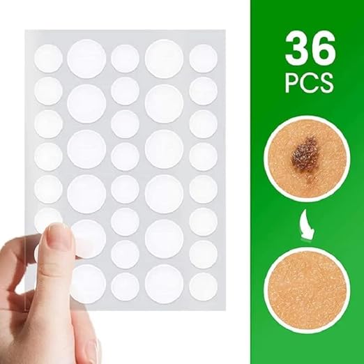 Invisible Hydrocolloid Acne Patches (Pack of 36)