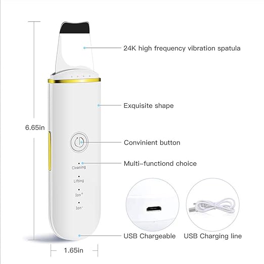 🌸 GlowWave™ 4-in-1 Face Skin Scrubber
