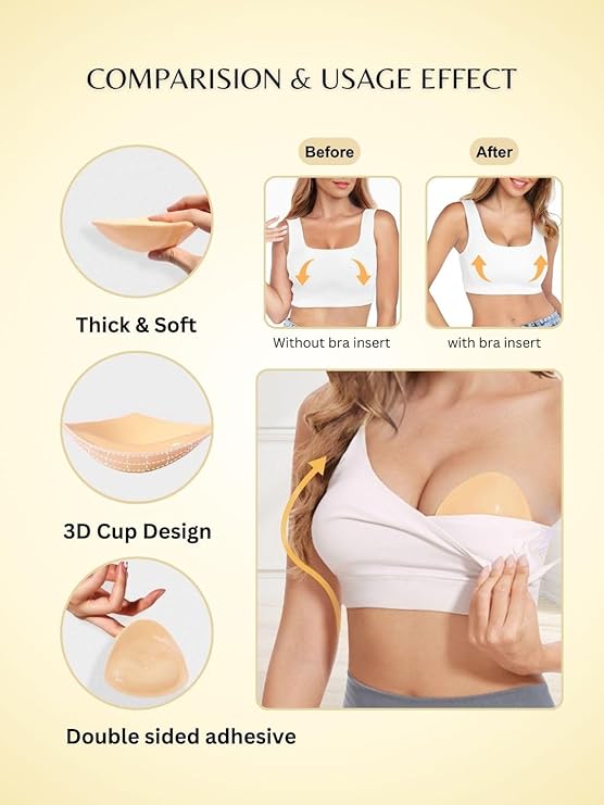 GlowVera™ Silicone Bra Inserts – Invisible Natural Lift