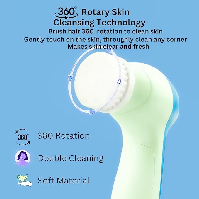 Portable Electric Face Cleansing Brush
