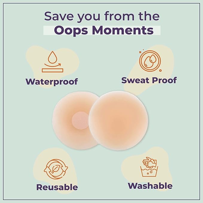 GlowVera™ Reusable Nipple Covers pack of 2