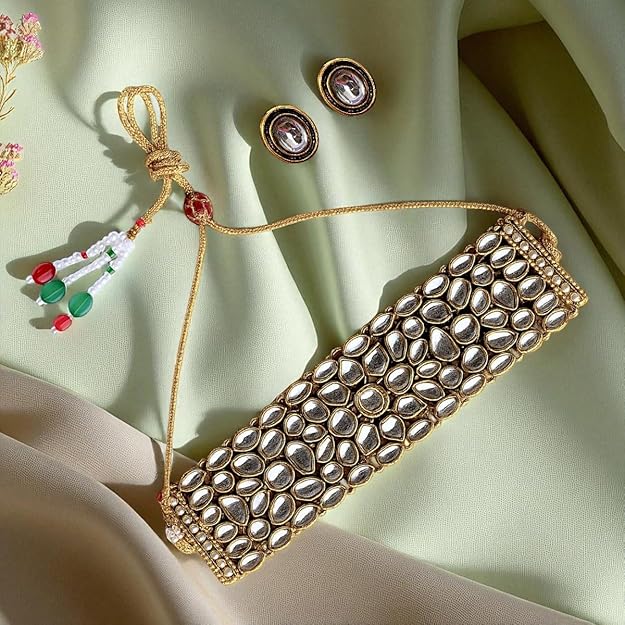 Gold Plated Kundan Choker Set