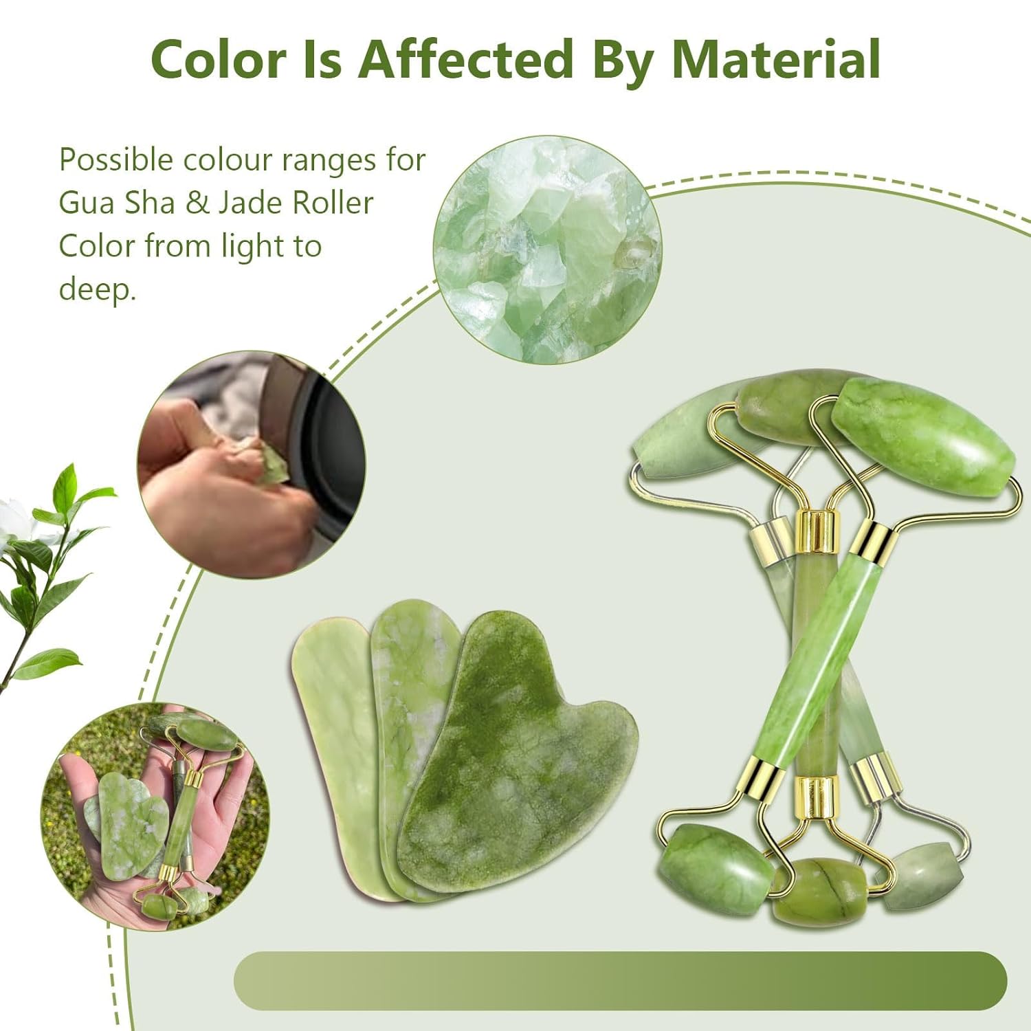 Jade Roller & Gua Sha Set