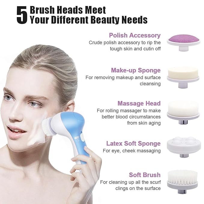 Portable Electric Face Cleansing Brush