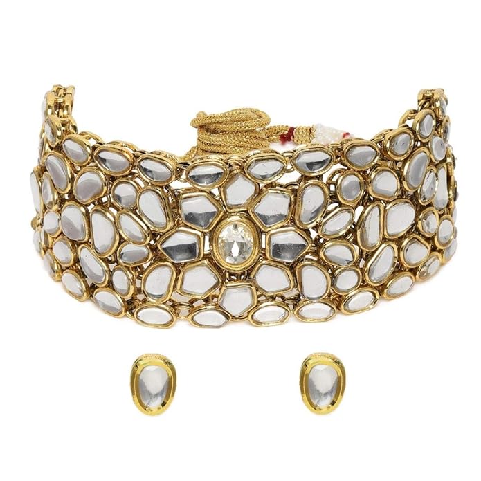 Gold Plated Kundan Choker Set