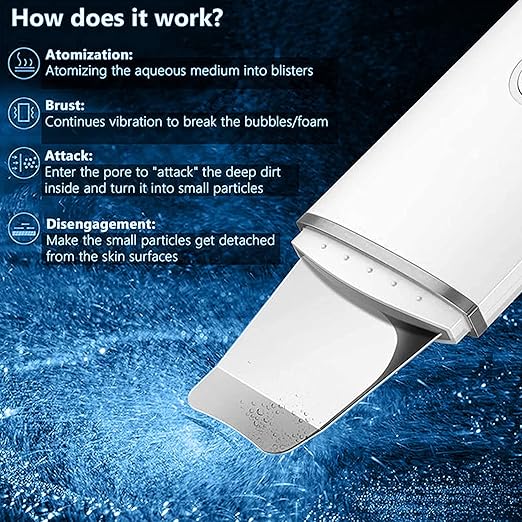 🌸 GlowWave™ 4-in-1 Face Skin Scrubber