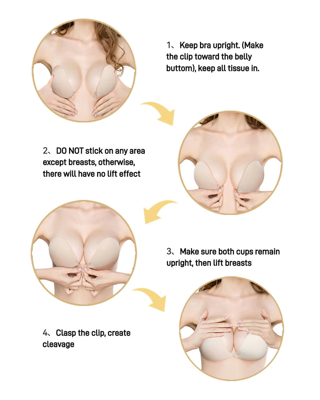 GlowVera™ Invisible Sticky Bra – Buy 1 Get 1 Free (PACK OF 2)