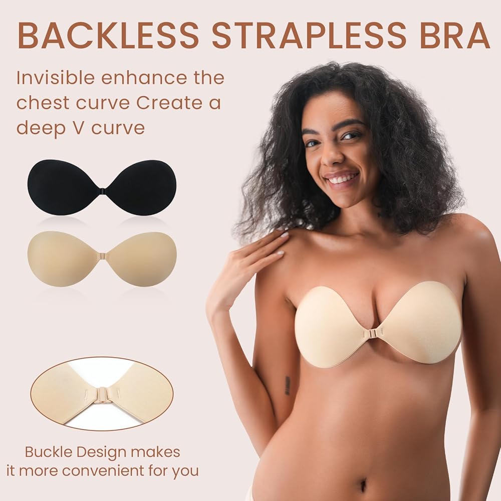 GlowVera™ Invisible Sticky Bra – Buy 1 Get 1 Free (PACK OF 2)